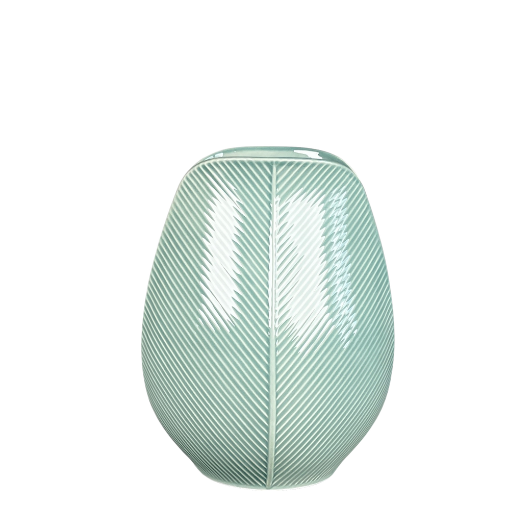 Vase Octavio, salbeigrün, 22 cm