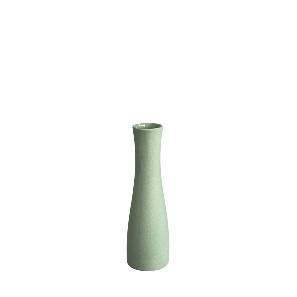 Vase Odette, salbeigrün- bisquit