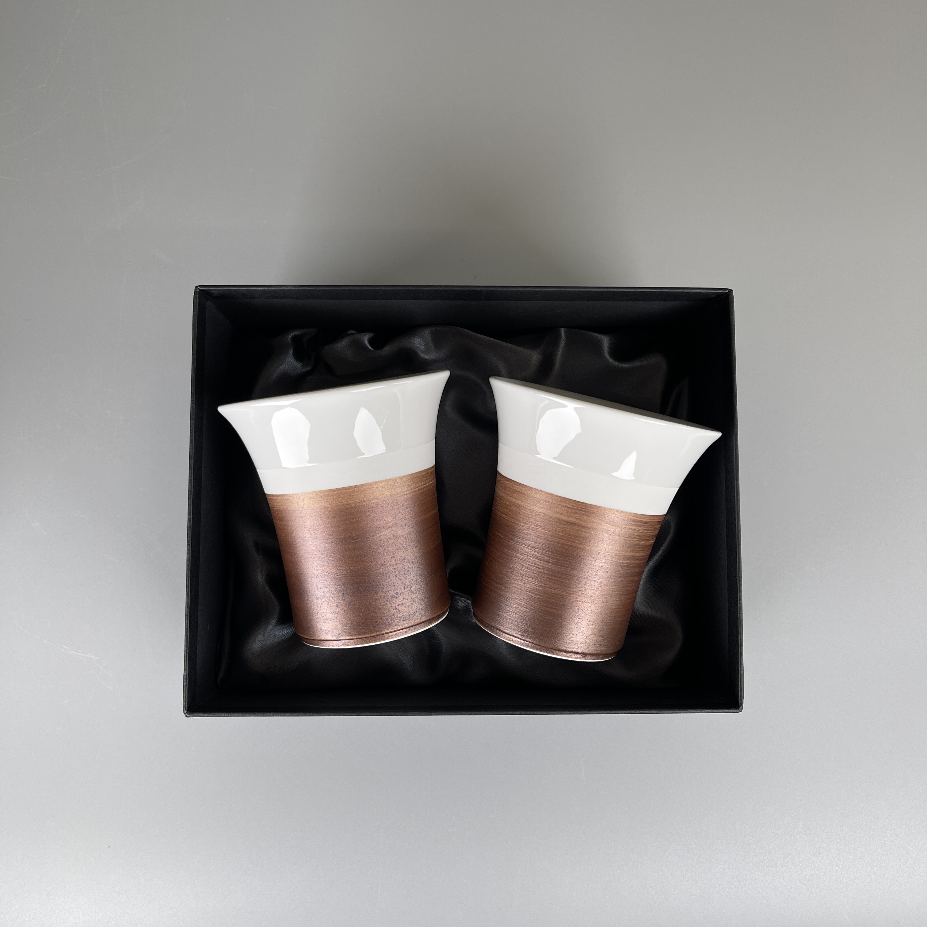 Becher Jade I, bronze/ bisquit- 2er Geschenkset